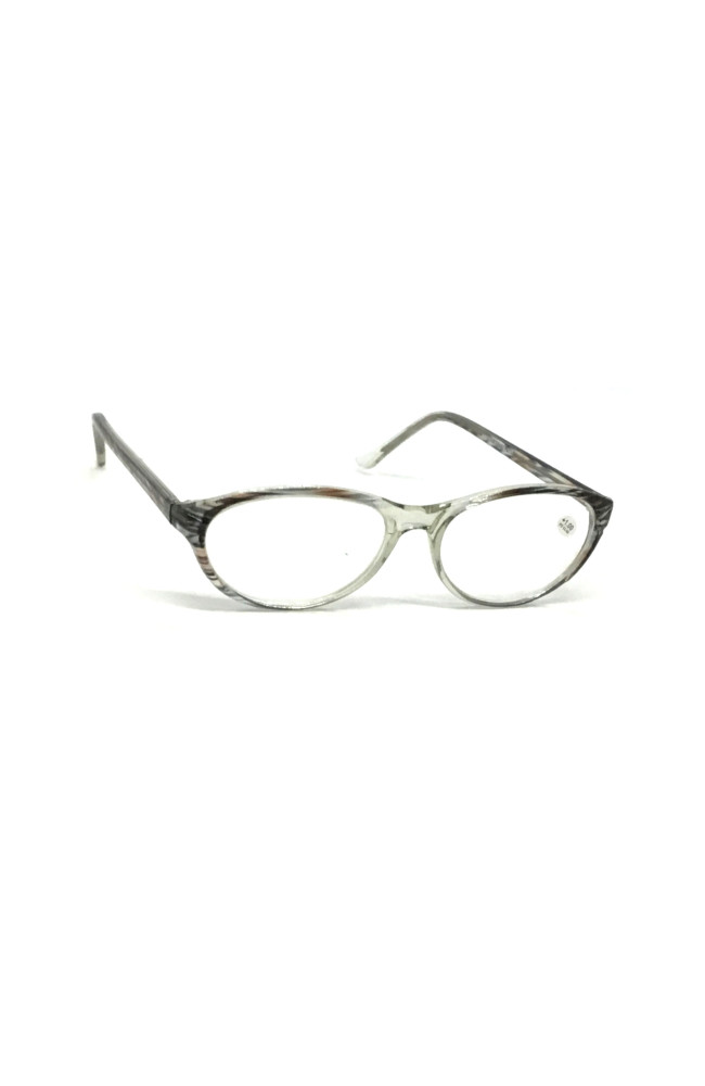 Женские очки 102 с белой стеклянной линзой в серой оправе: Цена, Характеристики, Фото