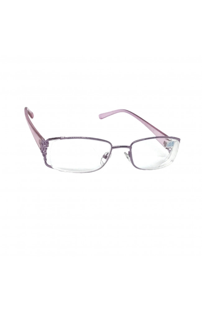 Женские очки 1038 с белой линзой в сиреневой оправе: Цена, Характеристики, Фото