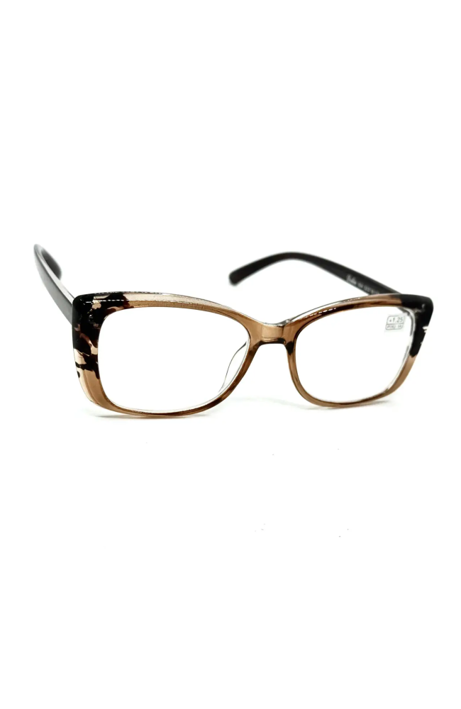 Женские очки 1604 коричневые с белой линзой: Цена, Характеристики, Фото