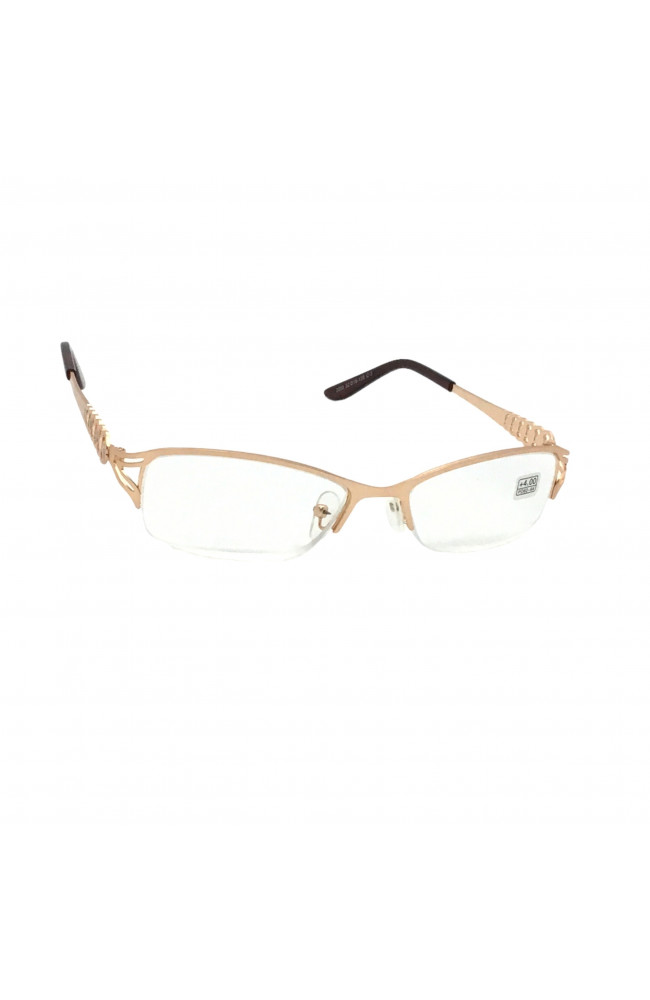 Женские очки 2203 с белой линзой в золотой оправе: Цена, Характеристики, Фото