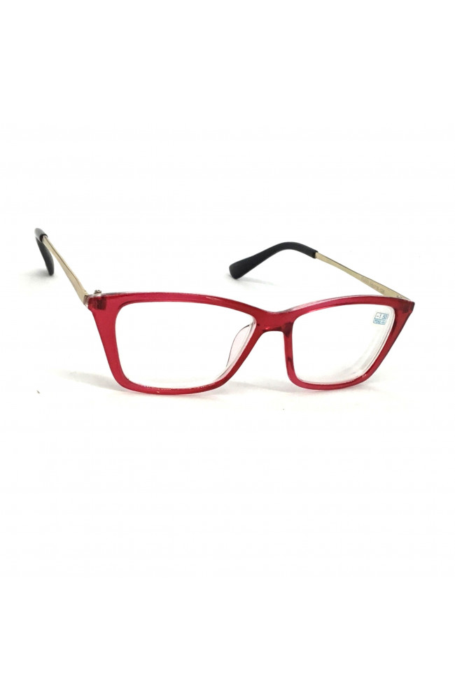 Женские очки 521 с белой линзой в красной оправе: Цена, Характеристики, Фото