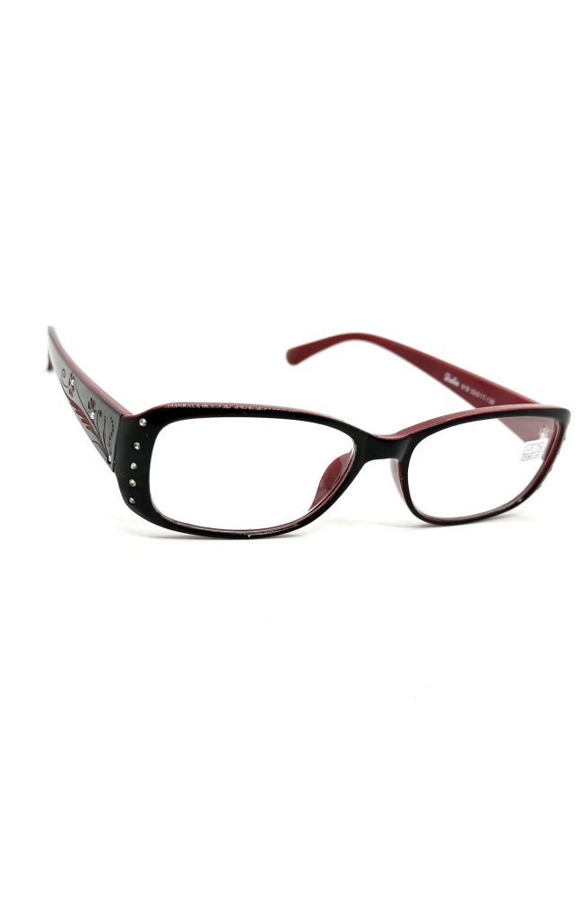 Женские очки 758/619 с белой линзой в бордовой оправе: Цена, Характеристики, Фото