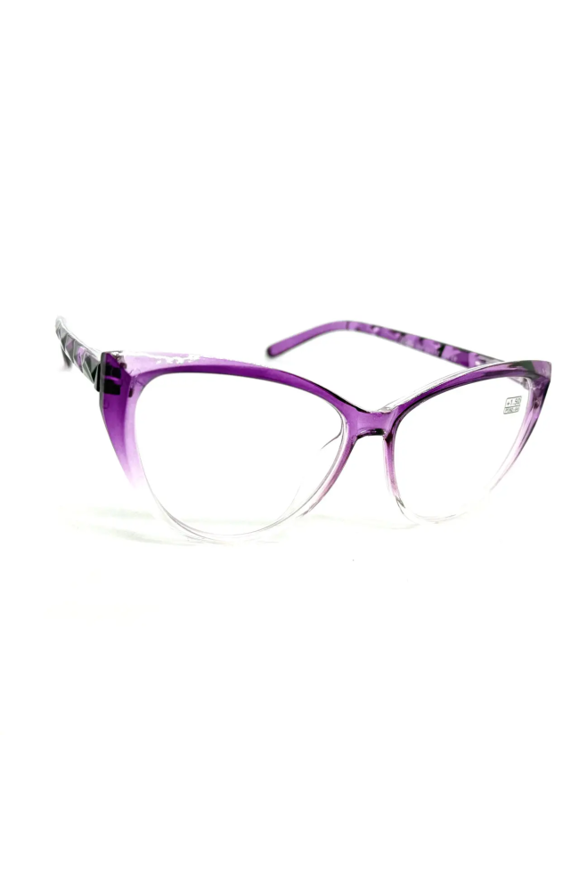 Женские очки 629 с-1 (сирень) с белой линзой: Цена, Характеристики, Фото