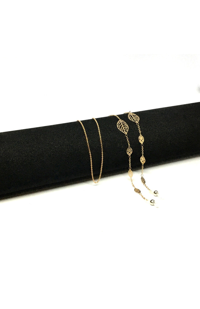 Цепочка для очков 8000 золотого цвета: Цена, Характеристики, Фото