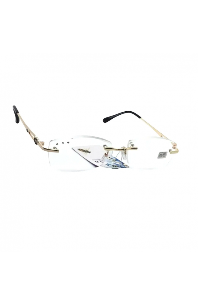 Женские безоправные очки 8205 с бликовой линзой в золотой оправе: Цена, Характеристики, Фото